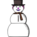 download Snow Woman clipart image with 270 hue color