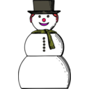 download Snow Woman clipart image with 315 hue color