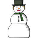 download Snow Woman clipart image with 0 hue color