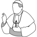 download Pope clipart image with 315 hue color