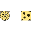 download Leopard clipart image with 0 hue color
