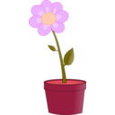 download Blumentopf clipart image with 315 hue color