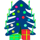 download Christmas Tree clipart image with 90 hue color