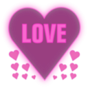 download Love In A Heart clipart image with 315 hue color