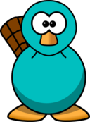 Cartoon Platypus Teal