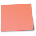 download Sticky Note clipart image with 315 hue color