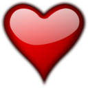 download Heart Gloss 5 clipart image with 0 hue color