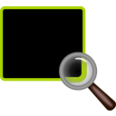 download Magnifier clipart image with 0 hue color