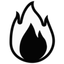 download Fire Monochrome clipart image with 180 hue color