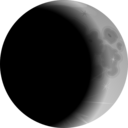 download Moon Crescent clipart image with 0 hue color