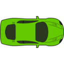 download Red Racing Car Top View clipart image with 90 hue color