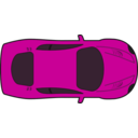 download Red Racing Car Top View clipart image with 315 hue color