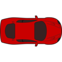 download Red Racing Car Top View clipart image with 0 hue color