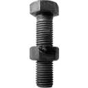 download Nut Bolt Grayscale clipart image with 0 hue color