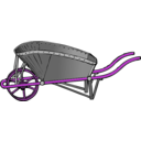download Coal Barrow Color clipart image with 270 hue color