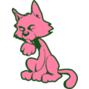 download Lime Cat clipart image with 270 hue color