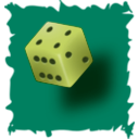 download Dice clipart image with 45 hue color