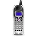 download Cordless Phone No Basestation clipart image with 180 hue color
