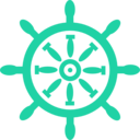 download Captains Wheel clipart image with 135 hue color
