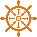 download Captains Wheel clipart image with 0 hue color