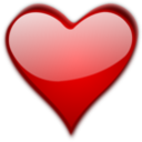 download Heart Gloss 1 clipart image with 0 hue color