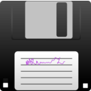 download Floppy Disk clipart image with 225 hue color