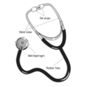 download 58294main The Brain In Space Page 127 Stethoscope With Labels clipart image with 45 hue color