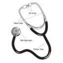download 58294main The Brain In Space Page 127 Stethoscope With Labels clipart image with 0 hue color