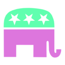 download Gop Elephant White Background clipart image with 180 hue color