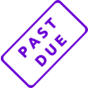 download Past Due Business Stamp 1 clipart image with 270 hue color