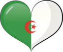 Algeria Heart Flag