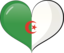 Algeria Heart Flag