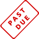 download Past Due Business Stamp 1 clipart image with 0 hue color