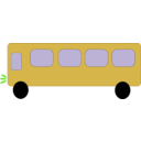 download Red Bus clipart image with 45 hue color
