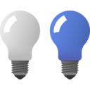 download Light Bulbs clipart image with 180 hue color