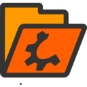 download Folder Orange Open clipart image with 0 hue color