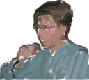 A Man Singing