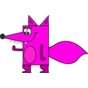 download Fox clipart image with 270 hue color