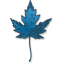 download Maple Leaf clipart image with 180 hue color