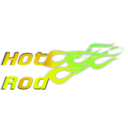 download Hot Rod Text Illustration clipart image with 45 hue color