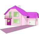 download House 4 clipart image with 270 hue color