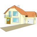 download House 4 clipart image with 0 hue color