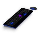 download Generic Gaming Keyboard Mouse clipart image with 225 hue color