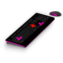 download Generic Gaming Keyboard Mouse clipart image with 315 hue color