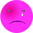 download Smiley Cry clipart image with 270 hue color