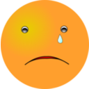download Smiley Cry clipart image with 0 hue color