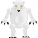 download Metalic Bear clipart image with 45 hue color