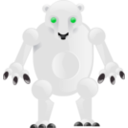 download Metalic Bear clipart image with 135 hue color