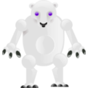 download Metalic Bear clipart image with 270 hue color