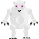 download Metalic Bear clipart image with 315 hue color